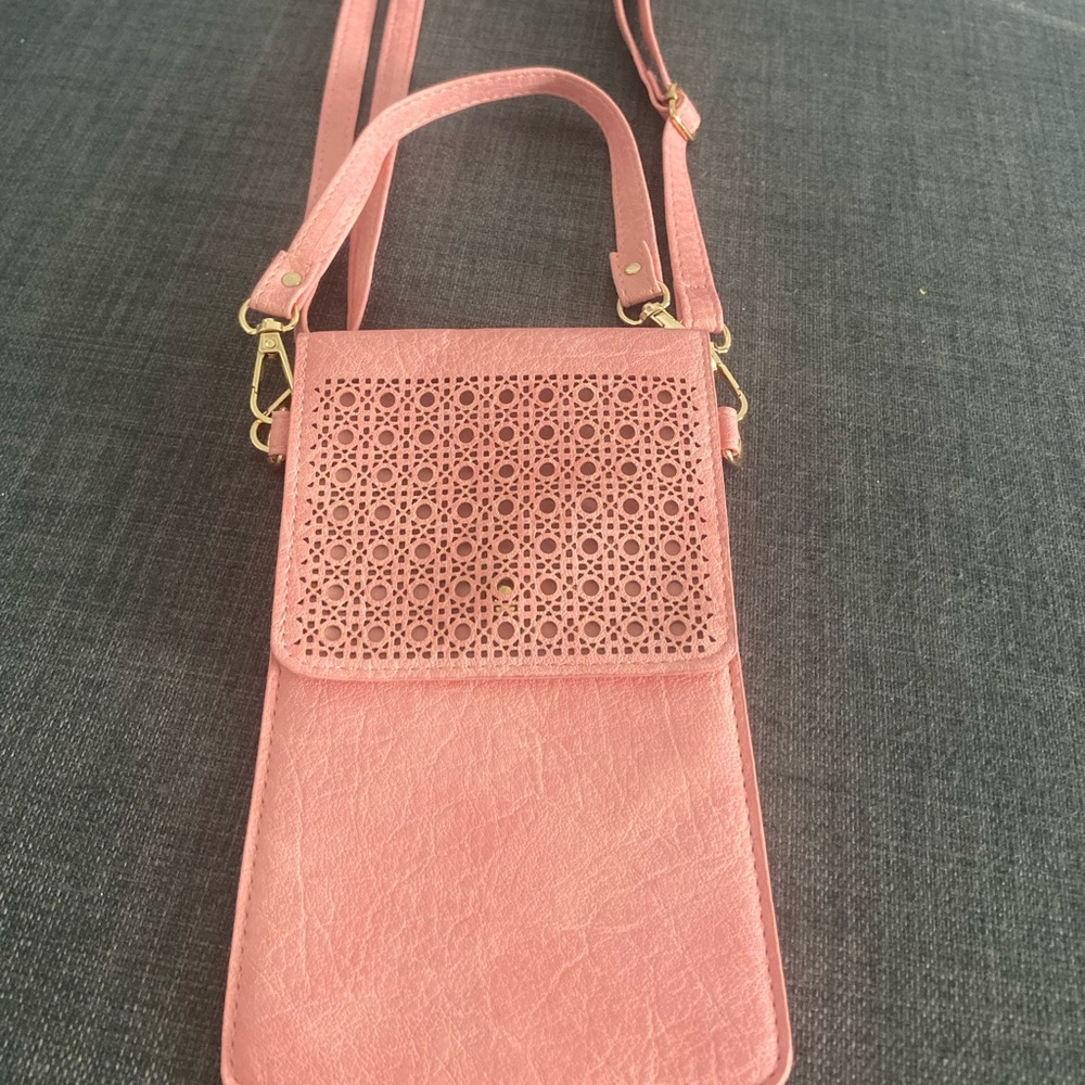 Light pink phone purse